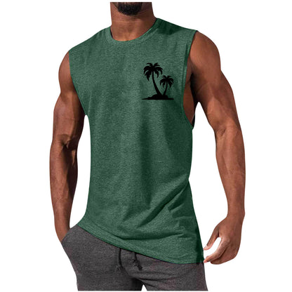 Débardeur de sport pour homme, sans manches, coupe ample, style euro-américain