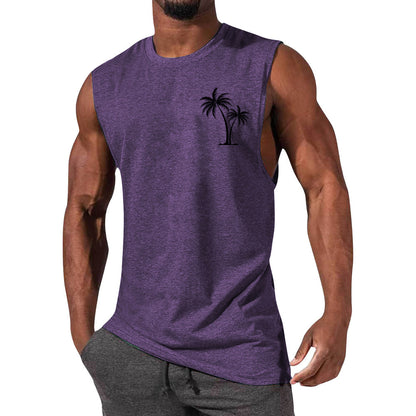 Débardeur de sport pour homme, sans manches, coupe ample, style euro-américain