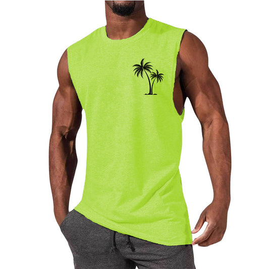 Débardeur de sport pour homme, sans manches, coupe ample, style euro-américain
