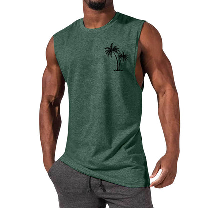Débardeur de sport pour homme, sans manches, coupe ample, style euro-américain