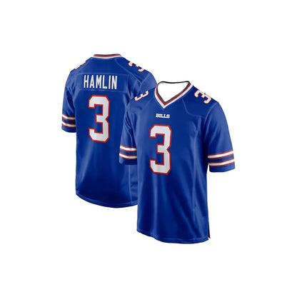 Maillot de football Buffalo 2024-2025 – T-shirt d'entraînement sportif type rugby – Allen #17 – Respirant à manches courtes