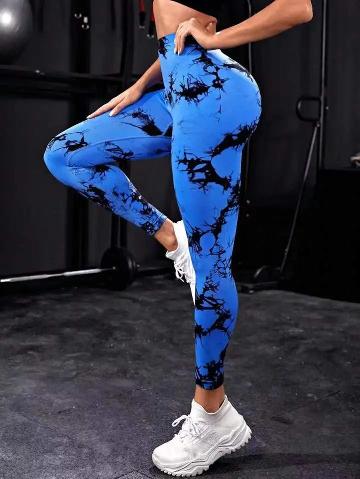 Legging Yoga Femme Taille Haute Seamless avec Effet Push-Up – Collants Fitness Longueur Cheville