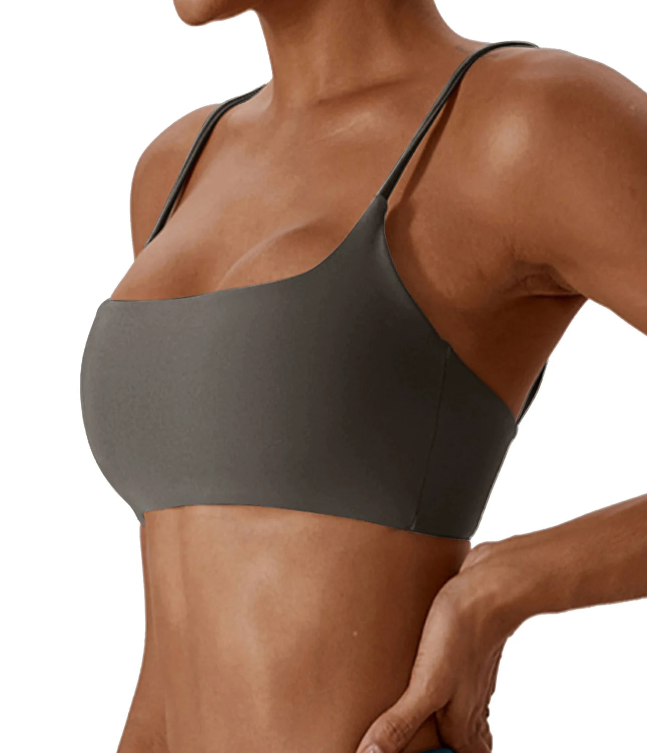 Brassière de sport dos croisé en tissu ultra doux – Top fitness femme de haute qualité, idéal pour yoga, fitness et course