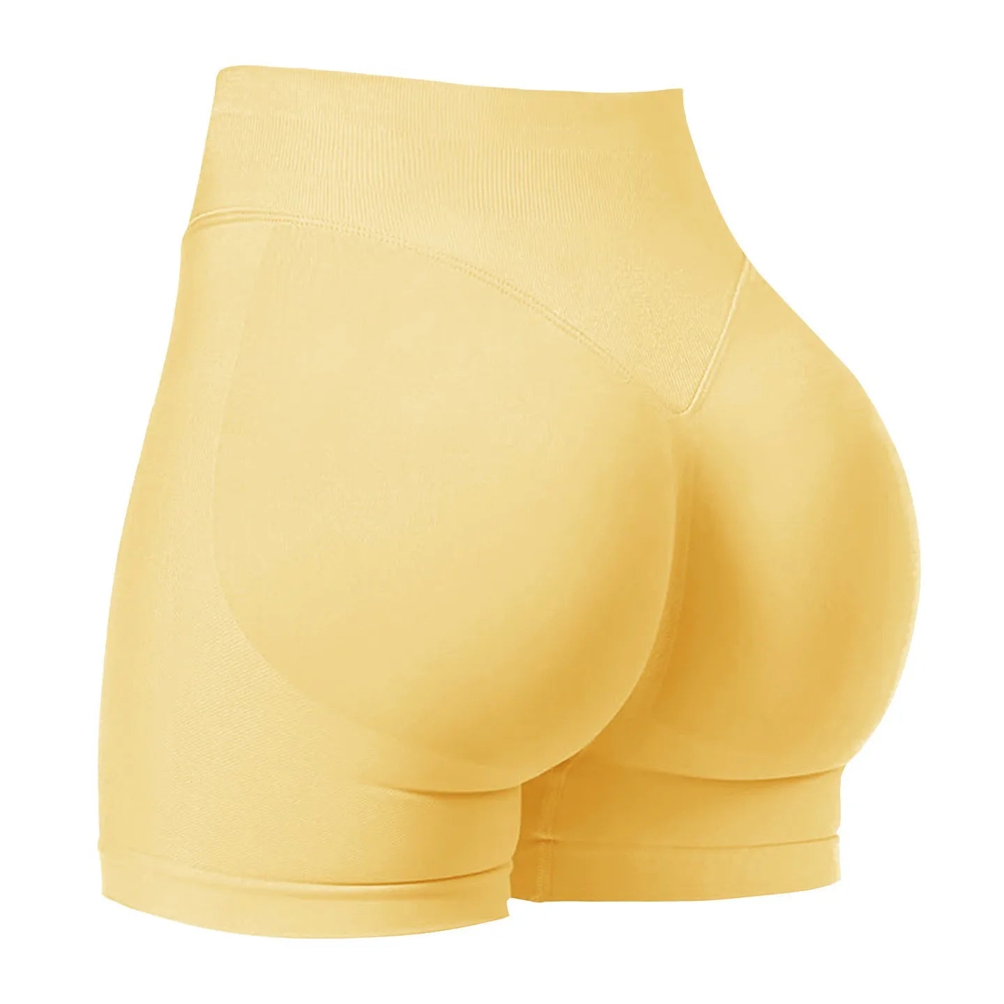 Shorts Femme Seamless – Taille Basse – Yoga et Sport – Haute Élasticité