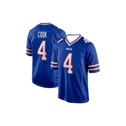 Maillot de football Buffalo 2024-2025 – T-shirt d'entraînement sportif type rugby – Allen #17 – Respirant à manches courtes