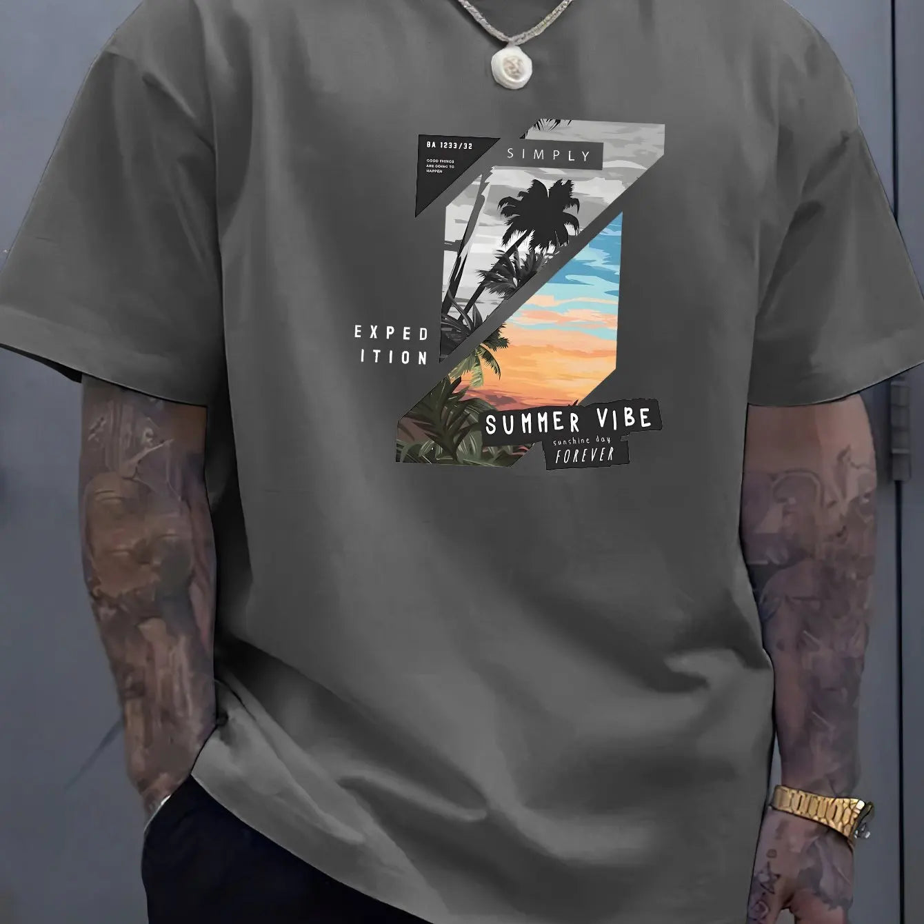 Men's summer 100 cotton fashionable casual loose solid color multi-color optional sports round neck short sleeved T-shirt top