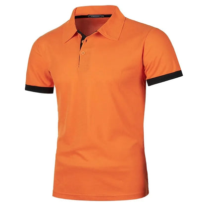 Nouveau Polo Homme à Manches Courtes – Couleur Unie, Streetwear, Léger, Col à Revers, T-shirt Estival pour le Jogging et le Sport