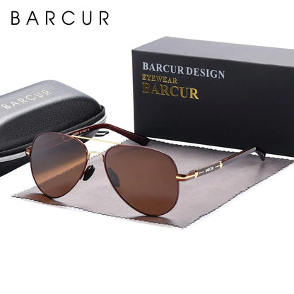 Lunettes de Soleil BARCUR Polarisées pour Homme – Style Pilote