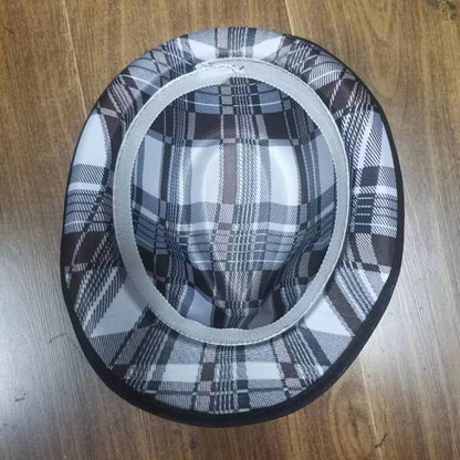 Chapeau Fedora à séchage rapide pour homme et femme – Style jazz à motif écossais – Chapeau Panama printemps/été – Imperméable pour la plage et les activités extérieures