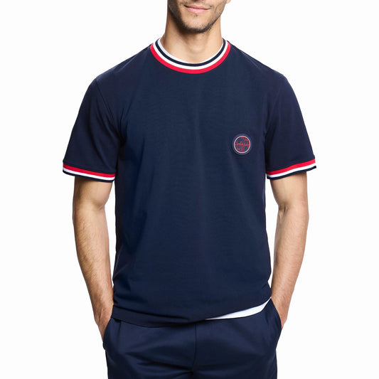 Summer Mens T Shirts Cotton Mens Casual Short Sleeve Solid Stripe O Neck Soft T-Shirts Basic Men's Loose Fit Tee Shirt Tops