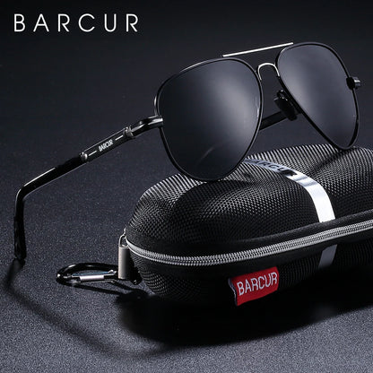 Lunettes de Soleil BARCUR Polarisées pour Homme – Style Pilote