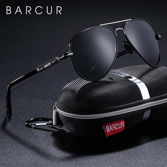 Lunettes de Soleil BARCUR Polarisées pour Homme – Style Pilote