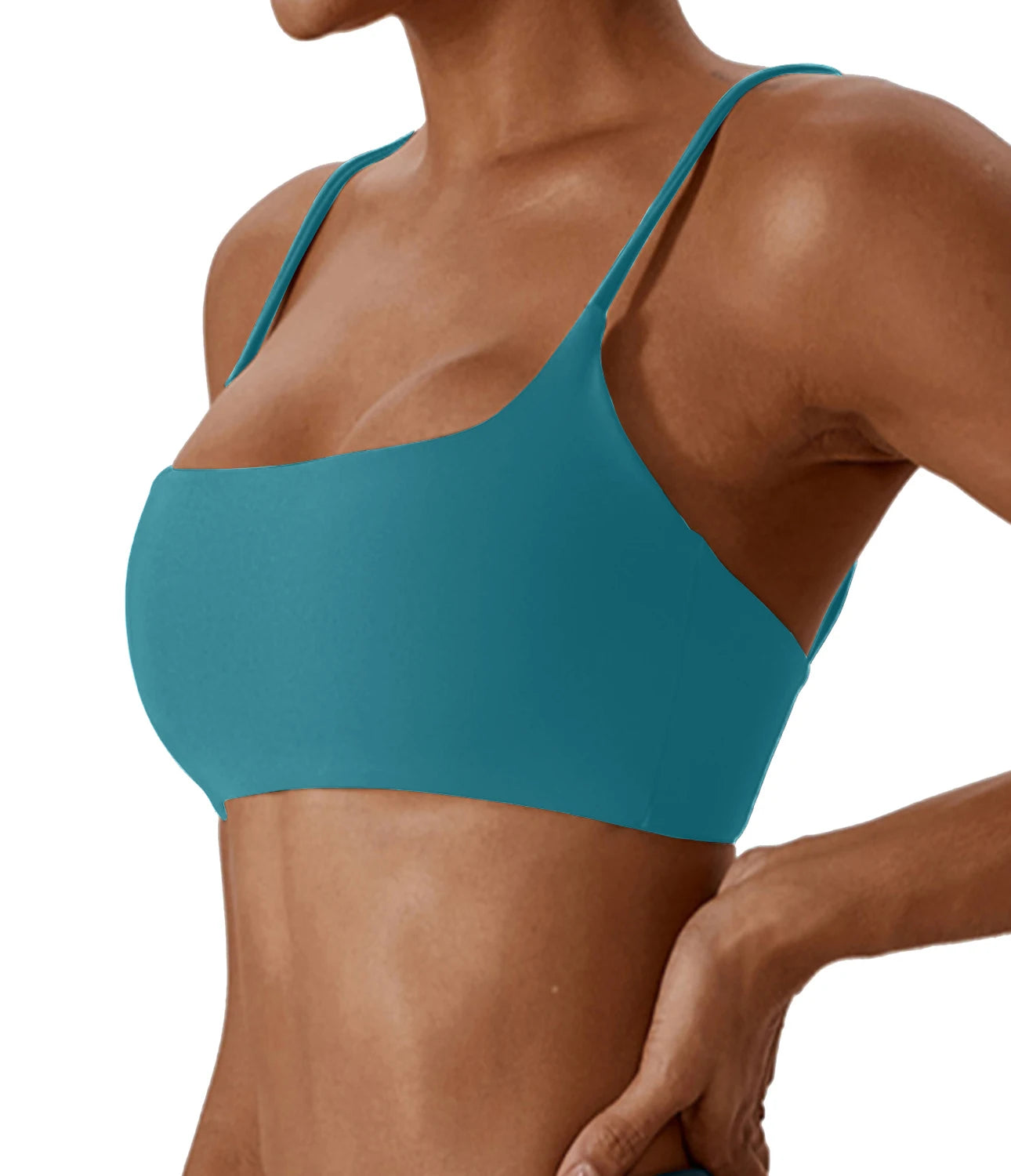 Brassière de sport dos croisé en tissu ultra doux – Top fitness femme de haute qualité, idéal pour yoga, fitness et course