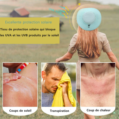 Bob Unisexe Anti-UV – Chapeau de Pêche Respirant et Séchage Rapide