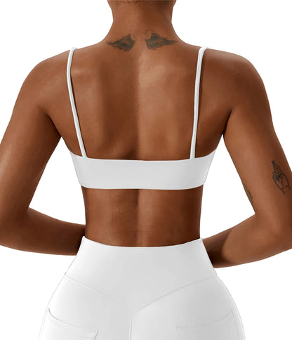 Brassière de sport dos croisé en tissu ultra doux – Top fitness femme de haute qualité, idéal pour yoga, fitness et course