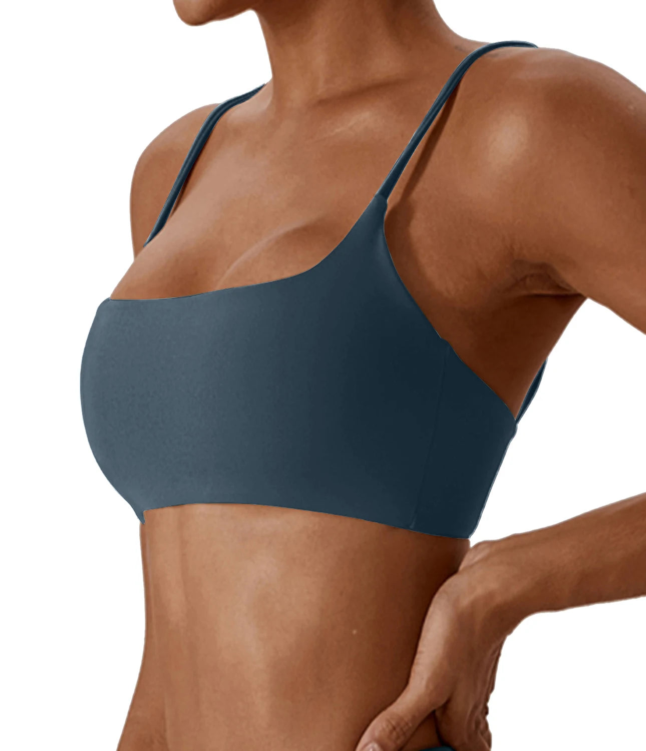 Brassière de sport dos croisé en tissu ultra doux – Top fitness femme de haute qualité, idéal pour yoga, fitness et course