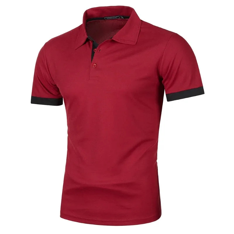 Nouveau Polo Homme à Manches Courtes – Couleur Unie, Streetwear, Léger, Col à Revers, T-shirt Estival pour le Jogging et le Sport