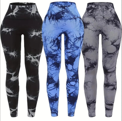 Legging Yoga Femme Taille Haute Seamless avec Effet Push-Up – Collants Fitness Longueur Cheville