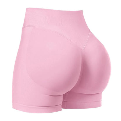 Shorts Femme Seamless – Taille Basse – Yoga et Sport – Haute Élasticité