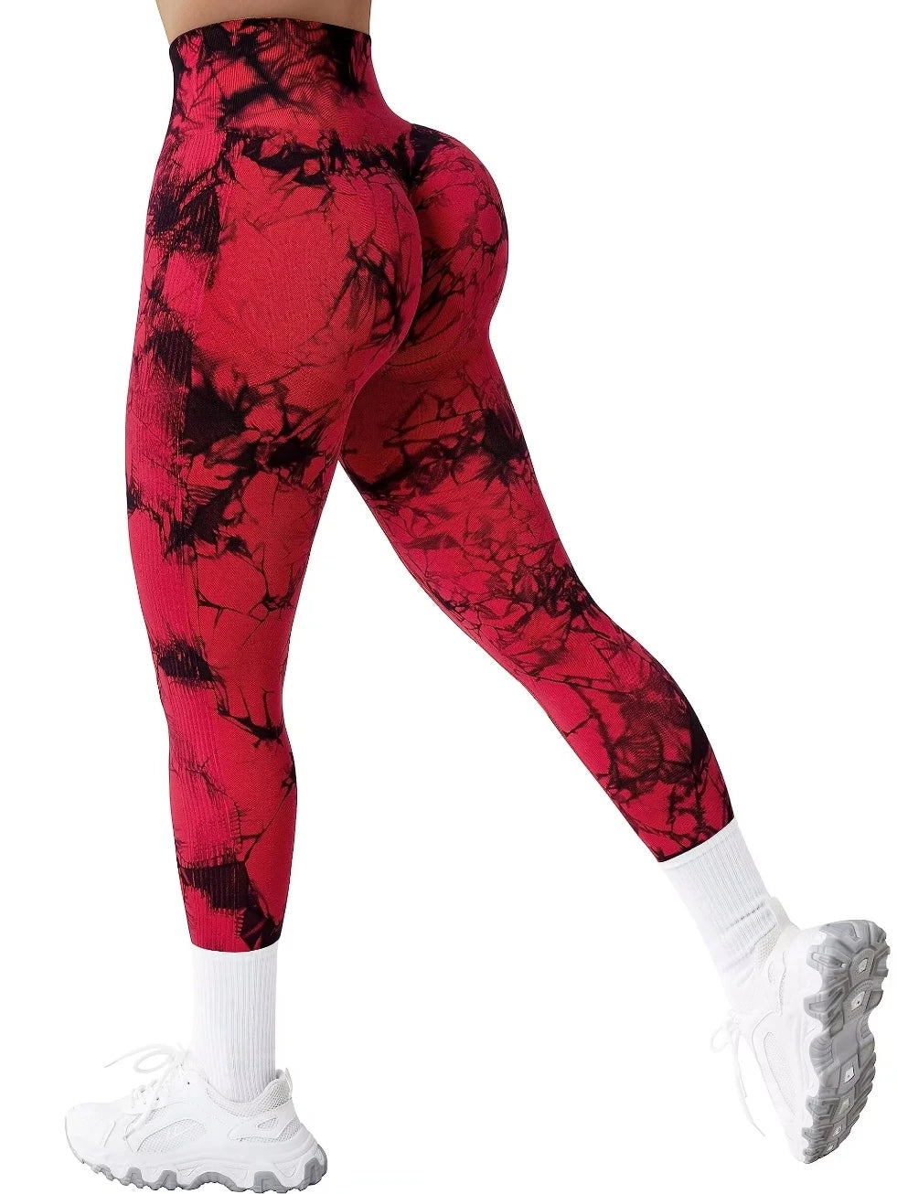 Legging Yoga Femme Taille Haute Seamless avec Effet Push-Up – Collants Fitness Longueur Cheville