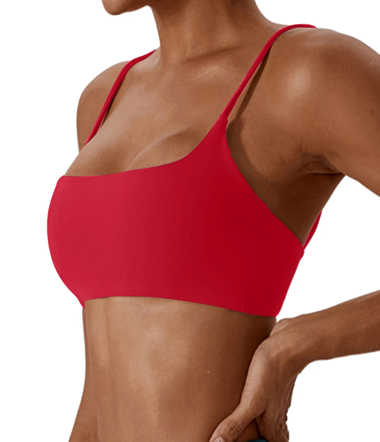Brassière de sport dos croisé en tissu ultra doux – Top fitness femme de haute qualité, idéal pour yoga, fitness et course