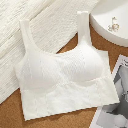 Soutien-gorge de sport respirant anti-transpiration – Brassière fitness sans couture – Yoga – Anti-choc – Push-up – Crop top pour entraînement
