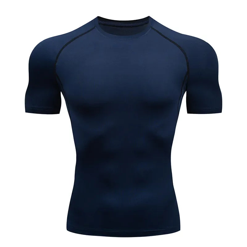Men's  Guts Dutrieux Compression Shirt, Fitness, Sport, Running, Tight Gym Tshirts, Athletic, Quick Dry Tops, Summer Tee S-3xl