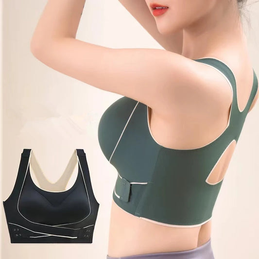 Soutien-gorge Sport Femme No Trace – Sans Armature, Anti-choc, Maintien Rassembleur, Dos Sublimé – Brassière Fitness & Yoga