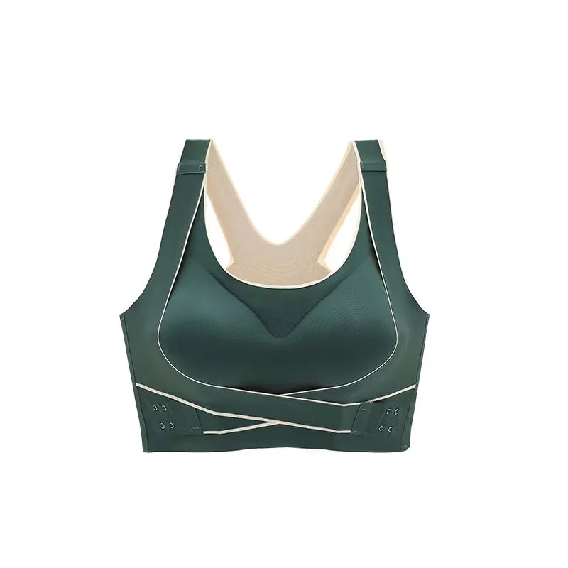 Soutien-gorge Sport Femme No Trace – Sans Armature, Anti-choc, Maintien Rassembleur, Dos Sublimé – Brassière Fitness & Yoga