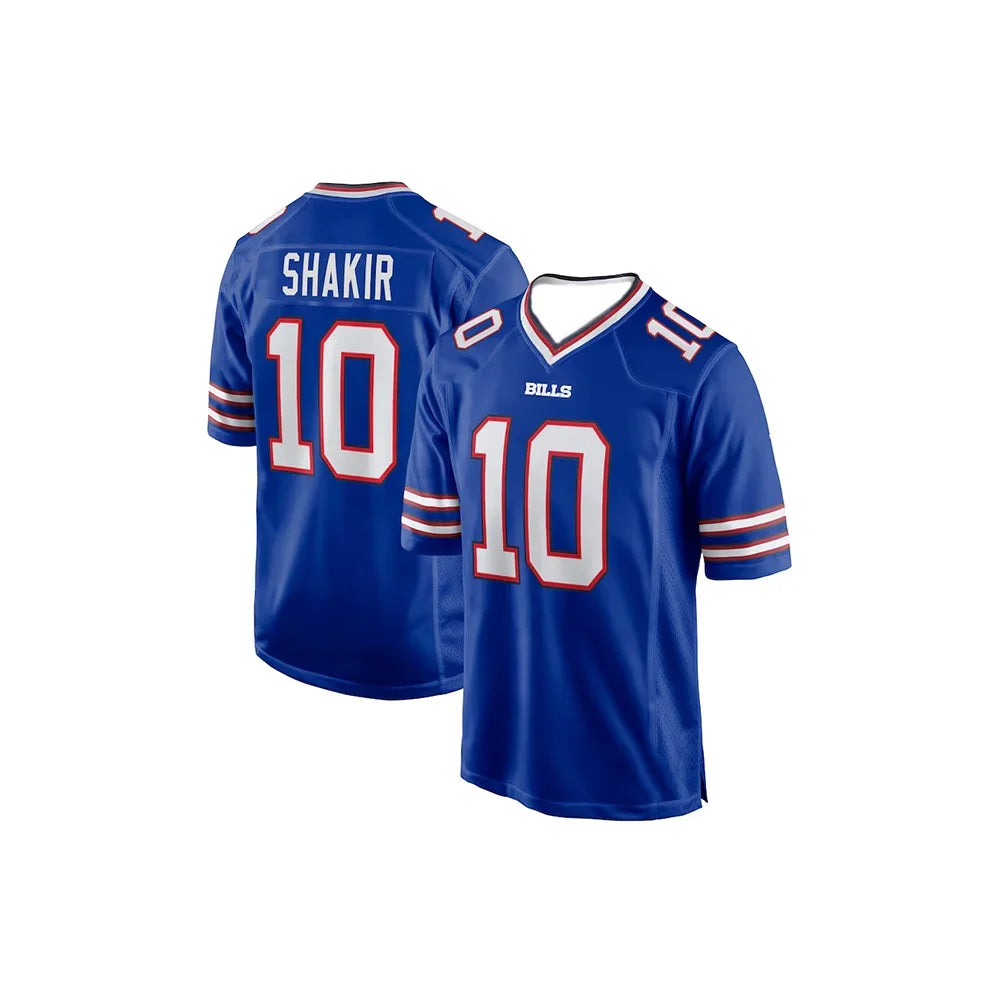 Maillot de football Buffalo 2024-2025 – T-shirt d'entraînement sportif type rugby – Allen #17 – Respirant à manches courtes