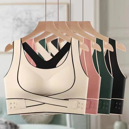 Soutien-gorge Sport Femme No Trace – Sans Armature, Anti-choc, Maintien Rassembleur, Dos Sublimé – Brassière Fitness & Yoga