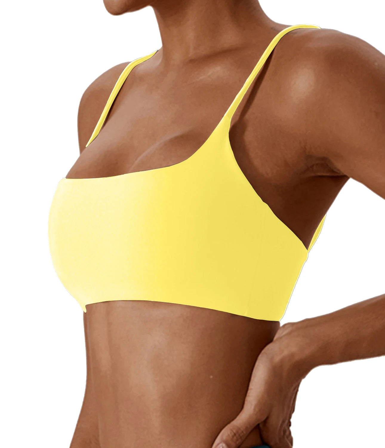 Brassière de sport dos croisé en tissu ultra doux – Top fitness femme de haute qualité, idéal pour yoga, fitness et course