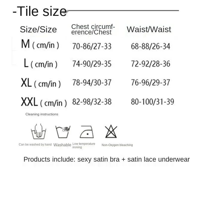 Ensemble Lingerie Femme Sexy – Soutien-gorge et Culotte – Bralette à Imprimé Lettre avec Détails en Dentelle