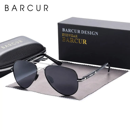Lunettes de Soleil BARCUR Polarisées pour Homme – Style Pilote