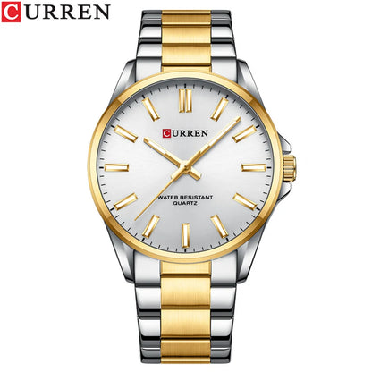 Montre homme CURREN 8225 – Élégance business & style militaire – Bracelet cuir, date, quartz – Cadeau parfait et marque de luxe abordable