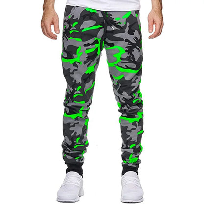 Nouveau pantalon de jogging homme automne-hiver 2025 – Décontracté, camouflage ou uni, avec cordon à la taille, grande taille, idéal pour le sport ou les loisirs