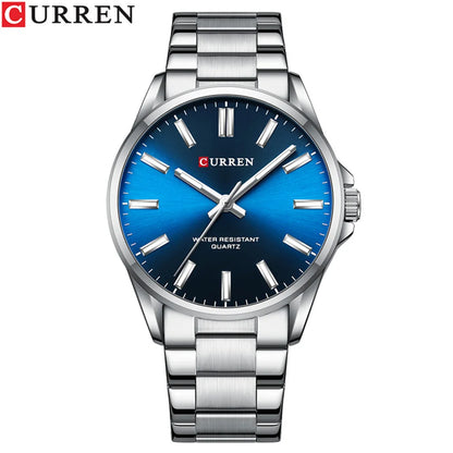 Montre homme CURREN 8225 – Élégance business & style militaire – Bracelet cuir, date, quartz – Cadeau parfait et marque de luxe abordable