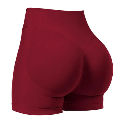 Shorts Femme Seamless – Taille Basse – Yoga et Sport – Haute Élasticité