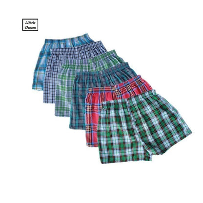 Lot de 4 boxers homme classiques à carreaux – Tailles M à 4XL – Coton confortable, sous-vêtements pour hommes