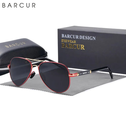 Lunettes de Soleil BARCUR Polarisées pour Homme – Style Pilote