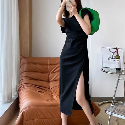Robes blanches pour femmes 2024 – Robes midi féminines, nouveautés chic et élégantes, jolies, pas chères, tenues décontractées Y2K style Harajuku en coton