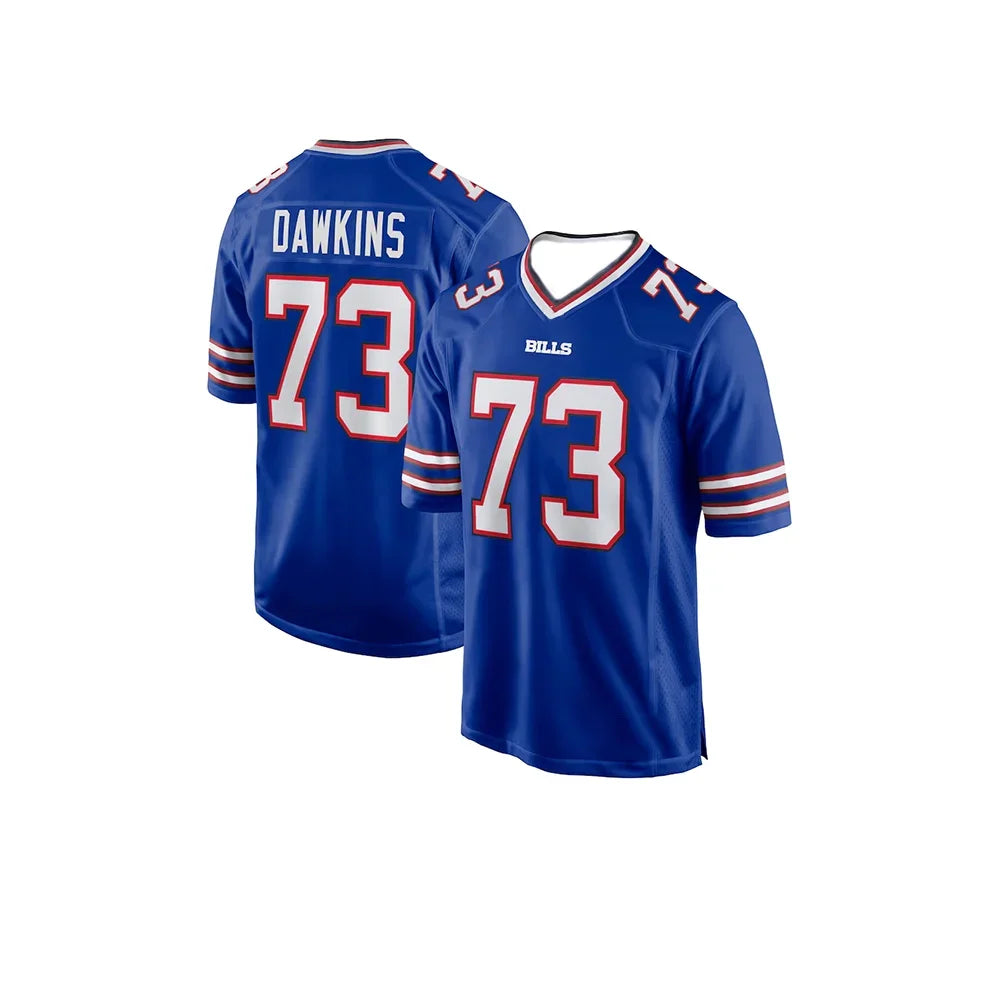 Maillot de football Buffalo 2024-2025 – T-shirt d'entraînement sportif type rugby – Allen #17 – Respirant à manches courtes