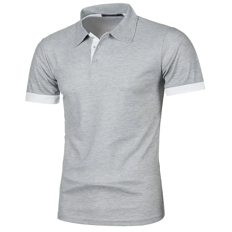 Nouveau Polo Homme à Manches Courtes – Couleur Unie, Streetwear, Léger, Col à Revers, T-shirt Estival pour le Jogging et le Sport