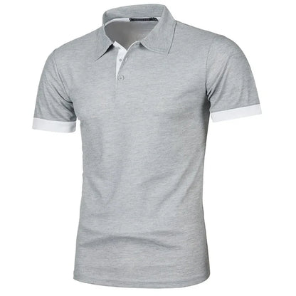 Nouveau Polo Homme à Manches Courtes – Couleur Unie, Streetwear, Léger, Col à Revers, T-shirt Estival pour le Jogging et le Sport