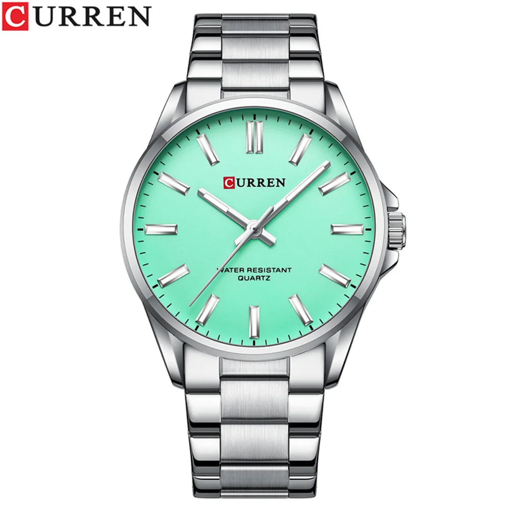Montre homme CURREN 8225 – Élégance business & style militaire – Bracelet cuir, date, quartz – Cadeau parfait et marque de luxe abordable