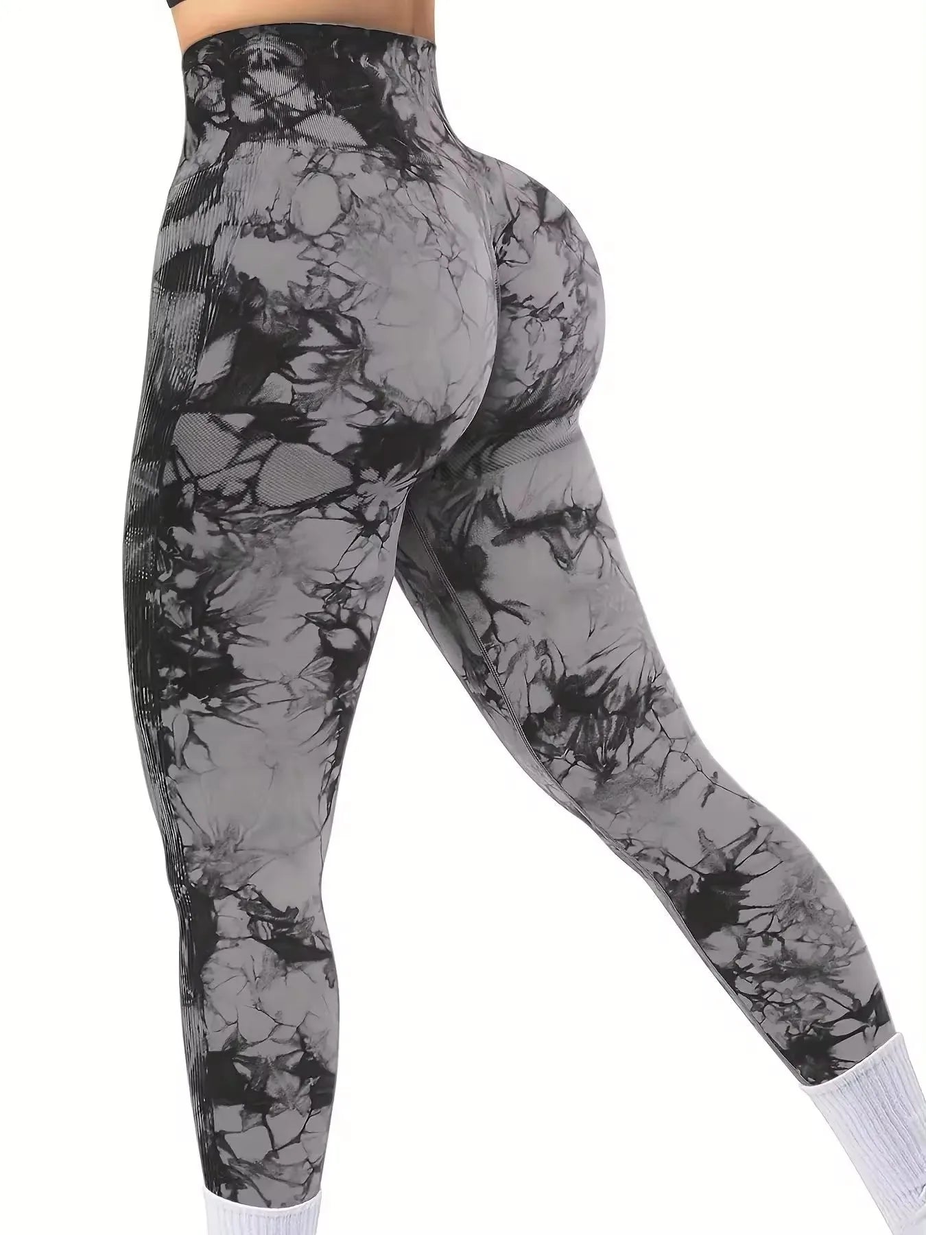 Legging Yoga Femme Taille Haute Seamless avec Effet Push-Up – Collants Fitness Longueur Cheville