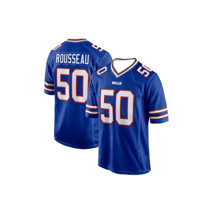 Maillot de football Buffalo 2024-2025 – T-shirt d'entraînement sportif type rugby – Allen #17 – Respirant à manches courtes