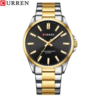 Montre homme CURREN 8225 – Élégance business & style militaire – Bracelet cuir, date, quartz – Cadeau parfait et marque de luxe abordable