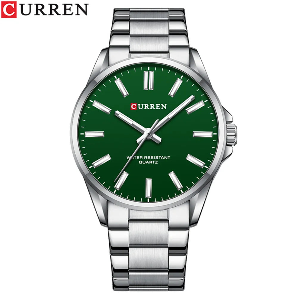 Montre homme CURREN 8225 – Élégance business & style militaire – Bracelet cuir, date, quartz – Cadeau parfait et marque de luxe abordable