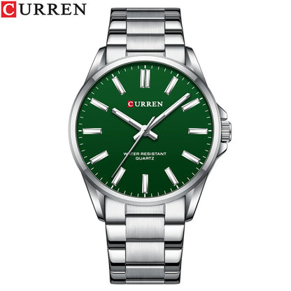 Montre homme CURREN 8225 – Élégance business & style militaire – Bracelet cuir, date, quartz – Cadeau parfait et marque de luxe abordable